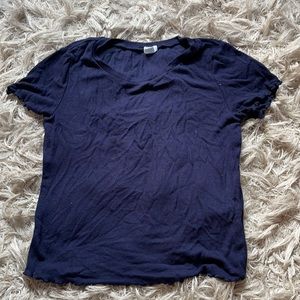 navy, detailed sleeved garage blouse